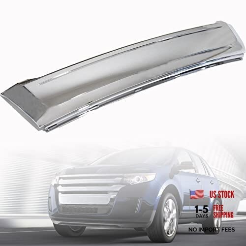 Front Lower Bumper Grille Moulding Chrome Plastic Silver Replacement for 2011