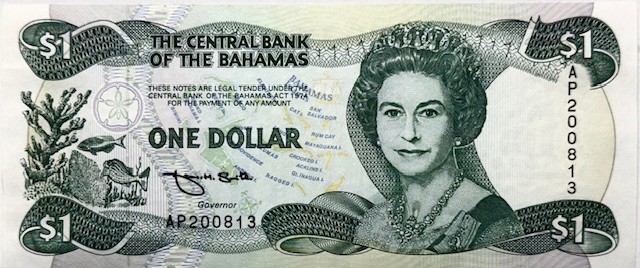 BAHAMAS - Elizabeth II - $1 Dollar - 1986- Pick-57 - Gem Crisp Uncirculated!