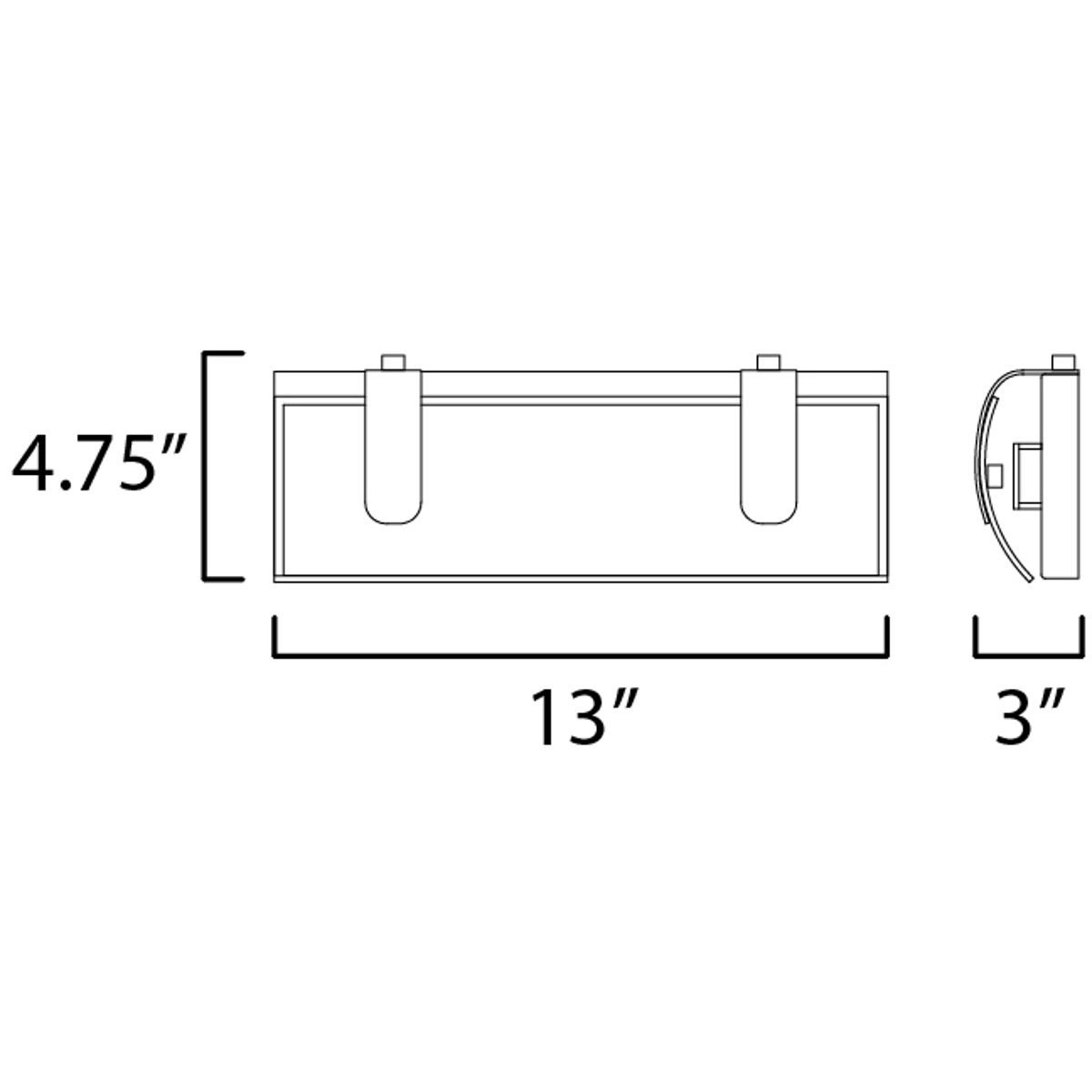 ET2 Contemporary Lighting E25131-92PC Clutch Bathroom Vanity Light