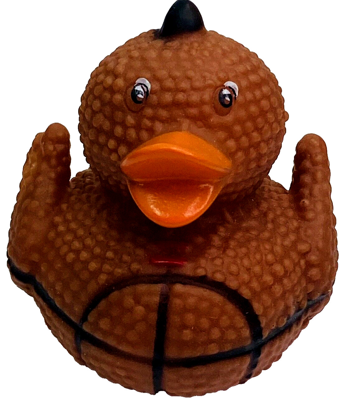 Rubber Duck Basketball Design 2.5" Squeaky Collector Bath Toy