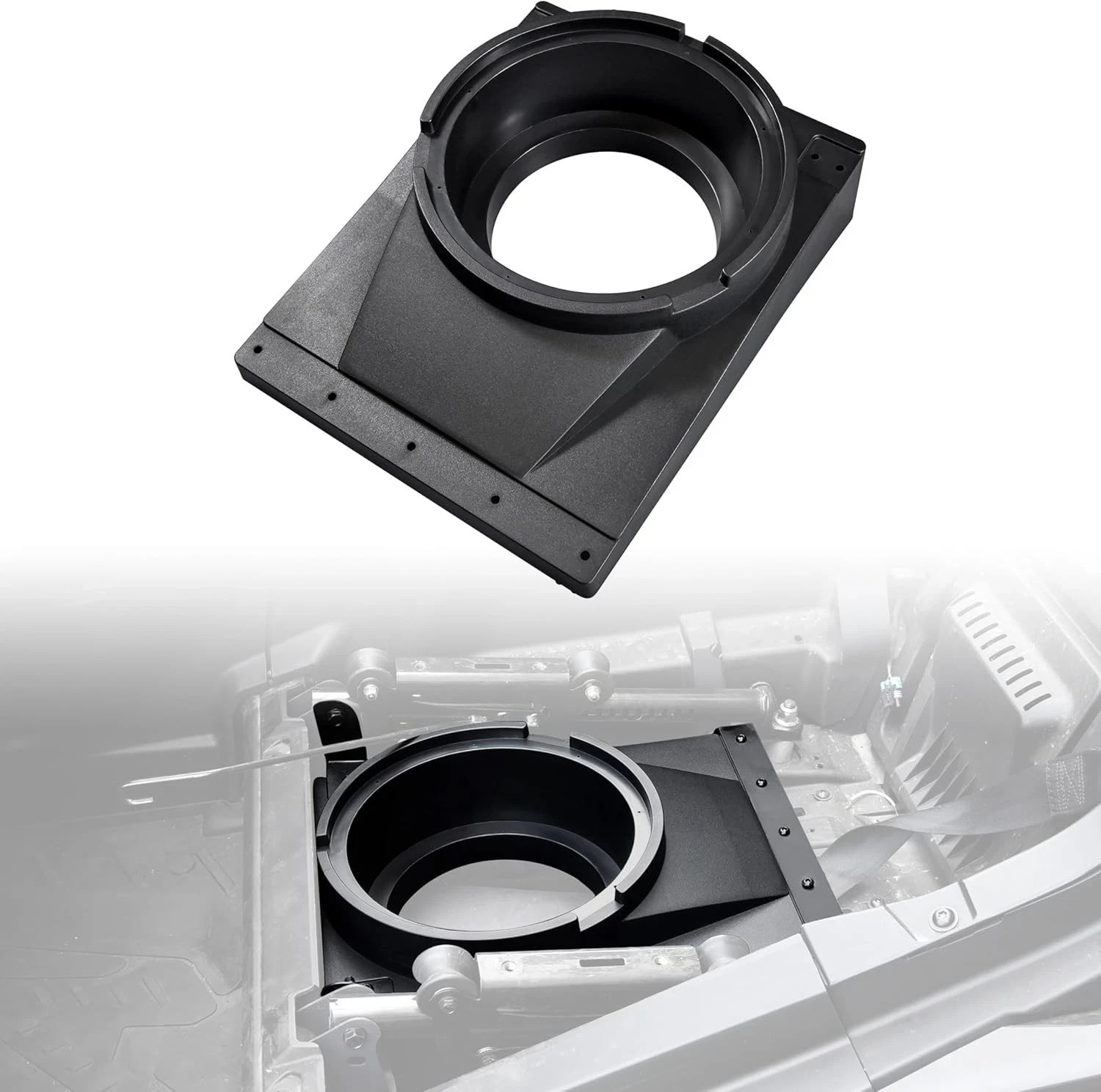 10" Under Seat Speaker Pod Panel for Can Am Maverick R MAX X RS 2024 2025