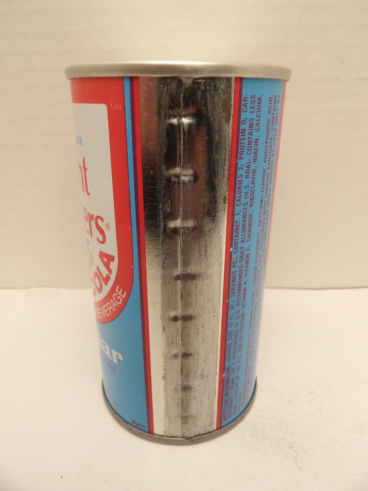 WEIGHT WATCHERS CHERRY COLA STRAIGHT STEEL PULL TAB SODA POP CAN