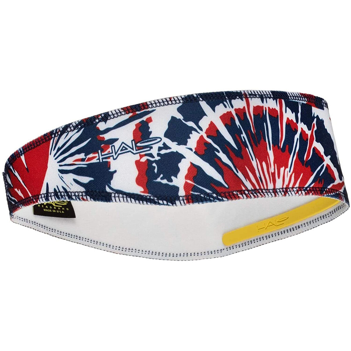 Halo Headband Pullover II Sweatband - Red/White/Blue Tie-Dye