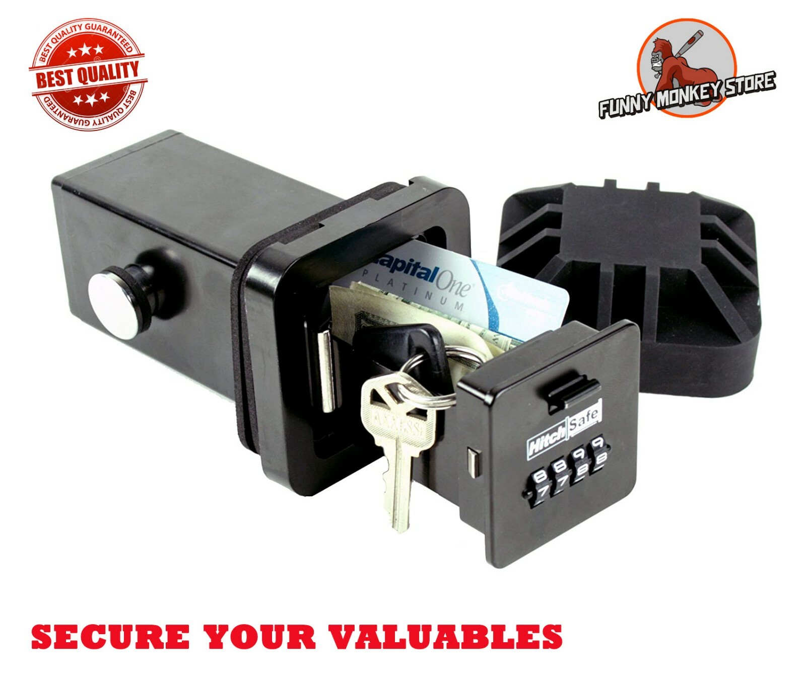 Car Safe Secures Lock Hide Key Cash Card Vault Storage Hidden Holder Box Locker