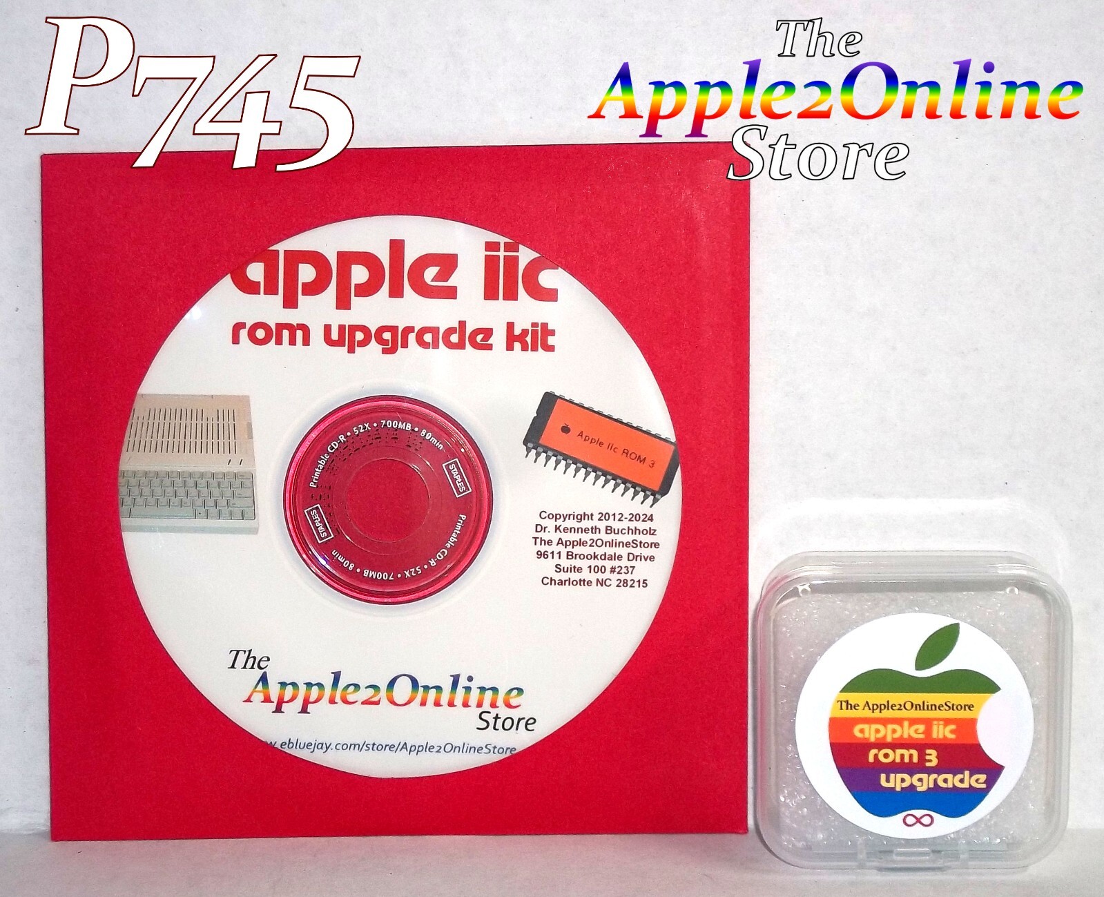 ✅ 🍎 Brand New Apple IIc ROM 3 Upgrade Kit w/ 17-page Manual on USB Thumbdrive💕