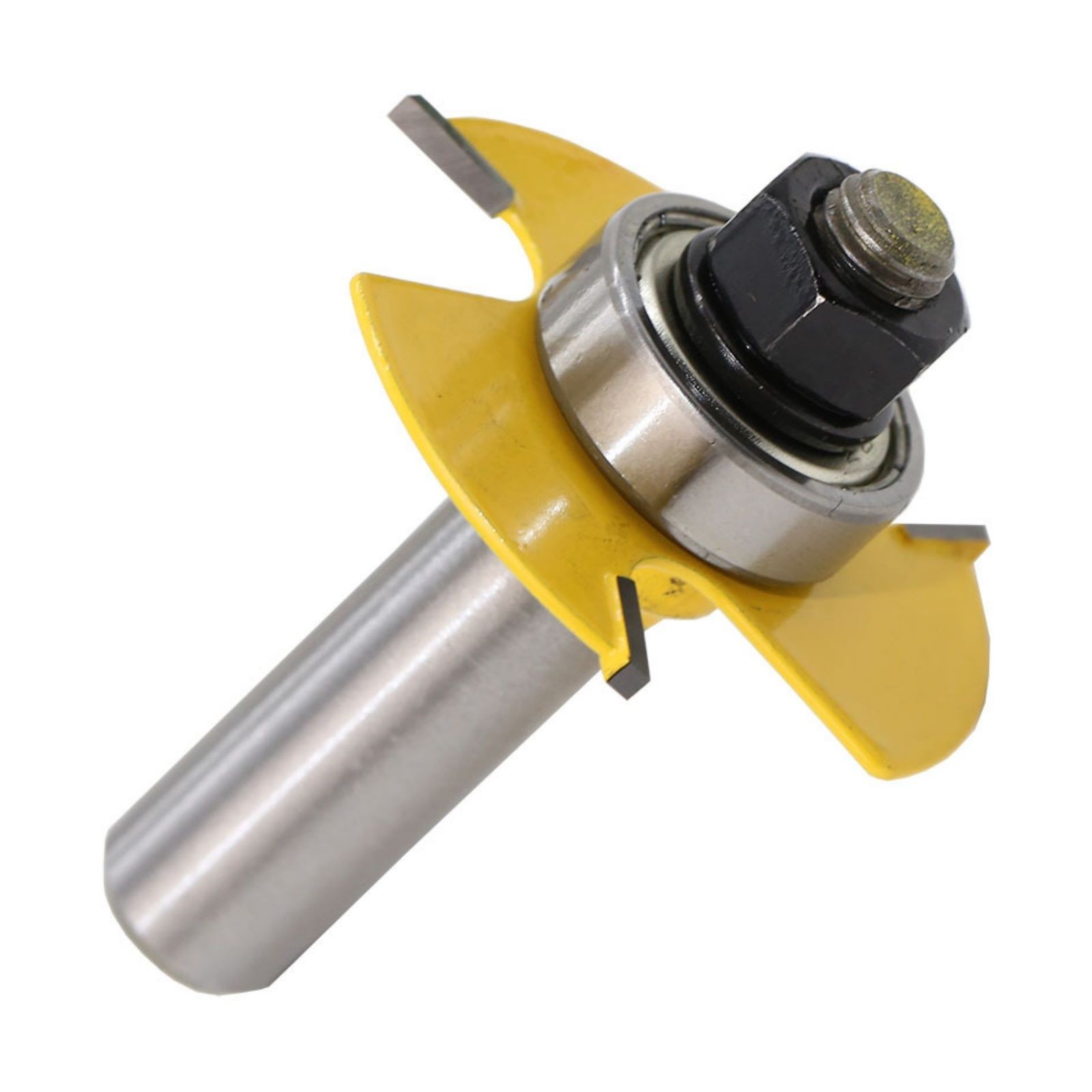 2* Tongue & Groove Router Bit 1/4" 1/2" Shank 3 Teeth Adjustable T Shape Bits