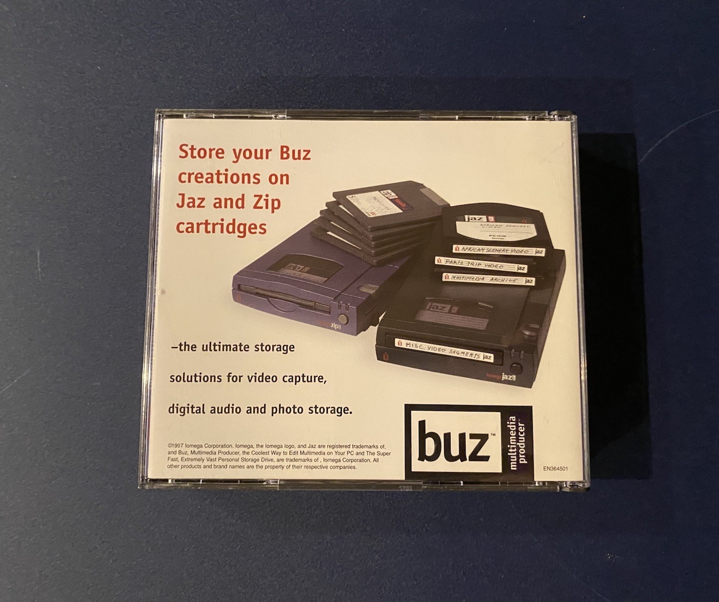 IOMega Buz Multimedia Producer CD-ROMs Installation & Applications Software Only