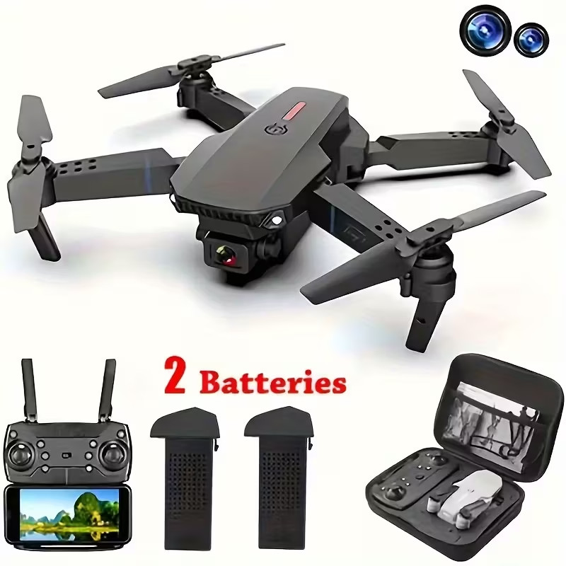 Dual Cam 4K GPS Drone 30min Flight 2 Batteries Foldable RC