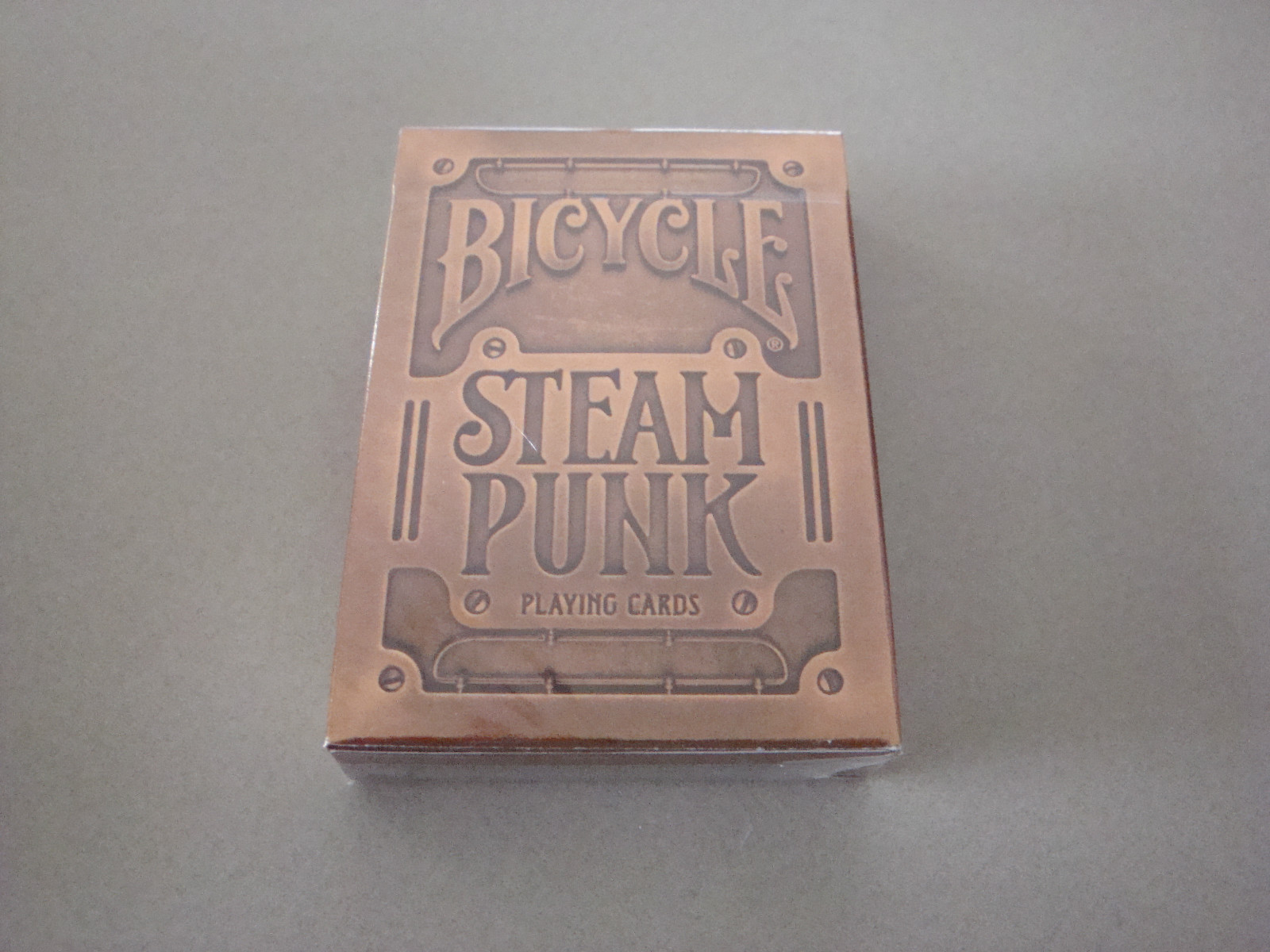 STEAMPUNK BRONZE BICYCLE DECK OF PLAYING CARDS POKER SIZE