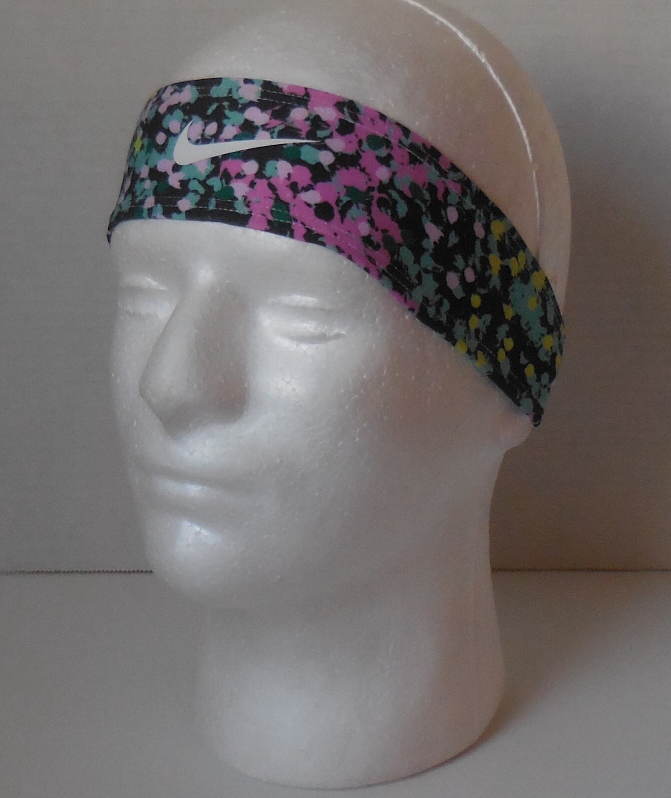 Nike Modern Graphic Headband 2" Adult Unisex Diffused Jade/Black/Pink/White