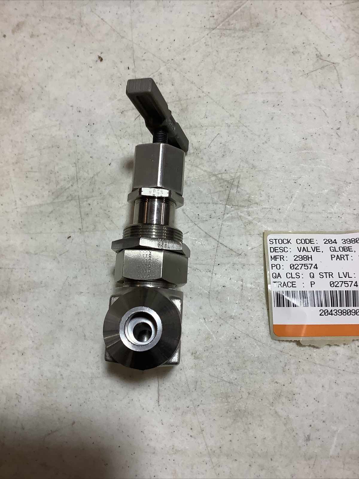 Hoke Globe Valve 1/2” 2811N8Y