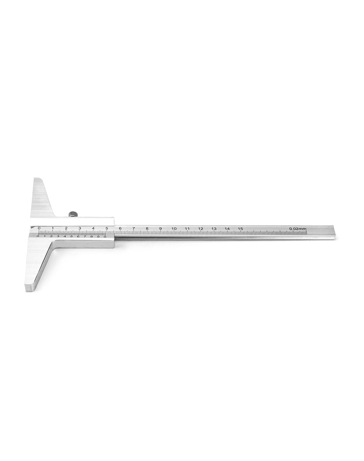 QWORK Depth Vernier Caliper, 0-150mm Aluminum Micrometer Gauge Measuring...