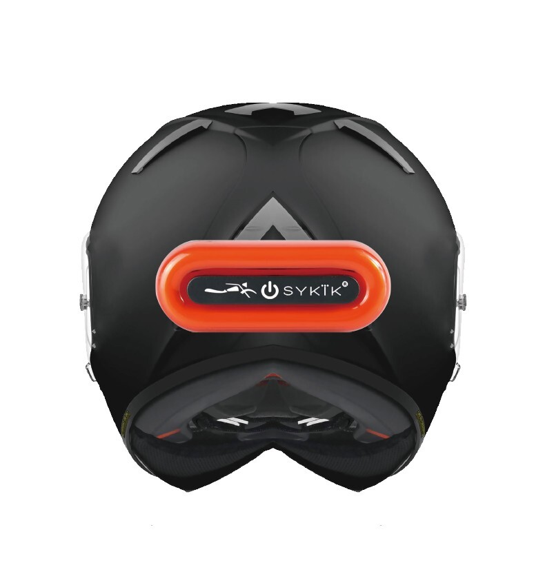 SYKIK RIDER SRHL7 RUNNING LIGHT FOR MOTORCYCLE HELMET RECHARGEABLE BE SEEN NEW