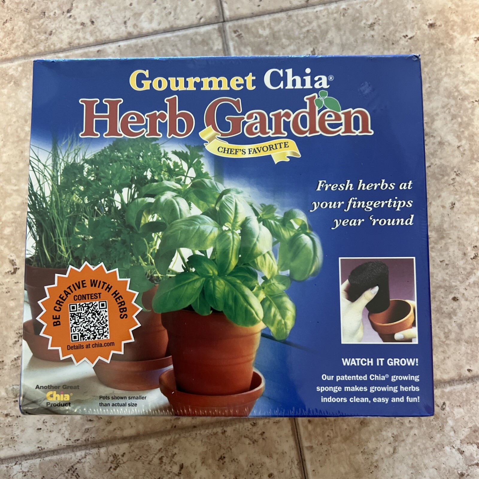 Gourmet Chia Herb Garden Chef's Favorite NEW Sealed