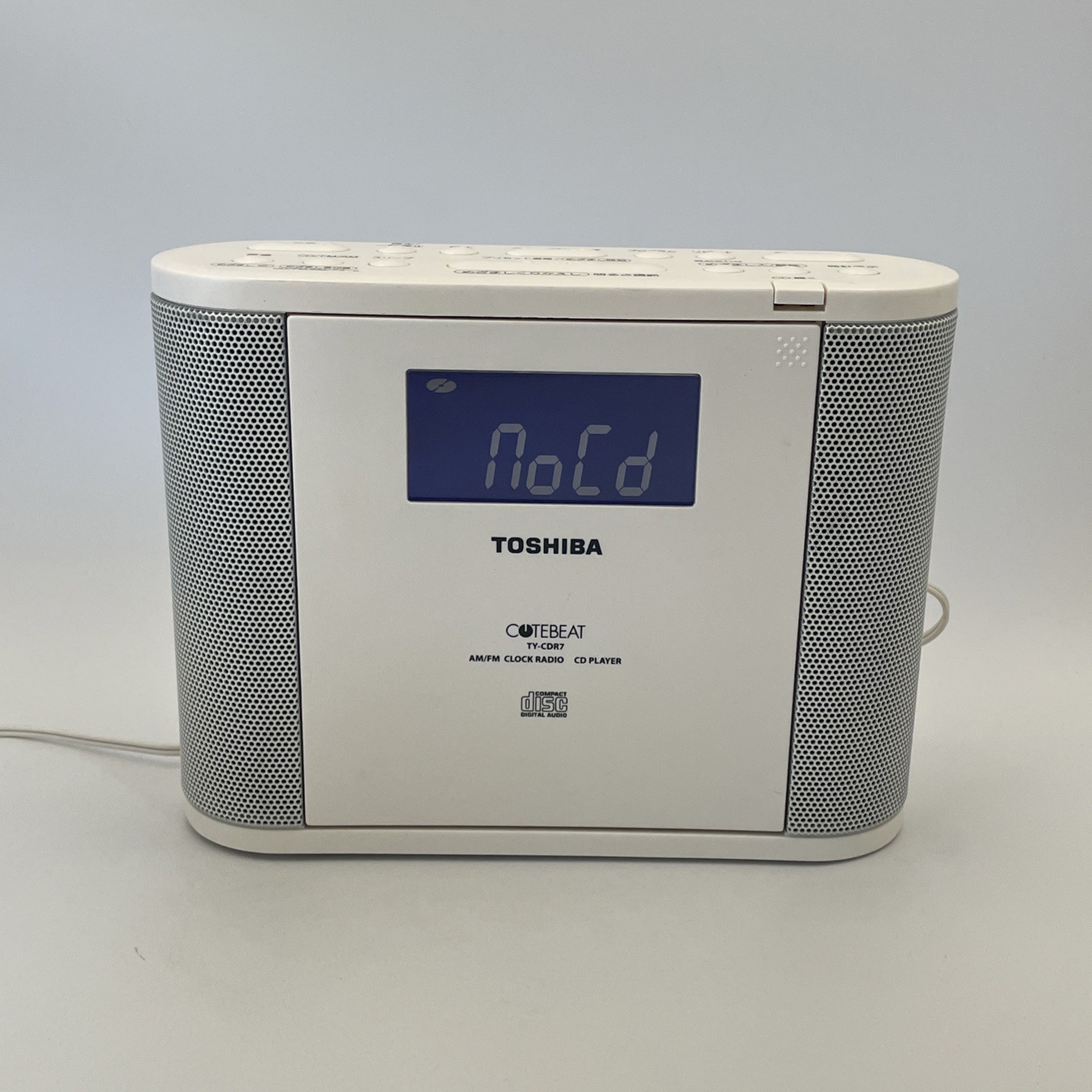 SEE⏰VIDEO Toshiba TY-CDR7 Alarm Clock CD Player Radio RARE Made In Japan