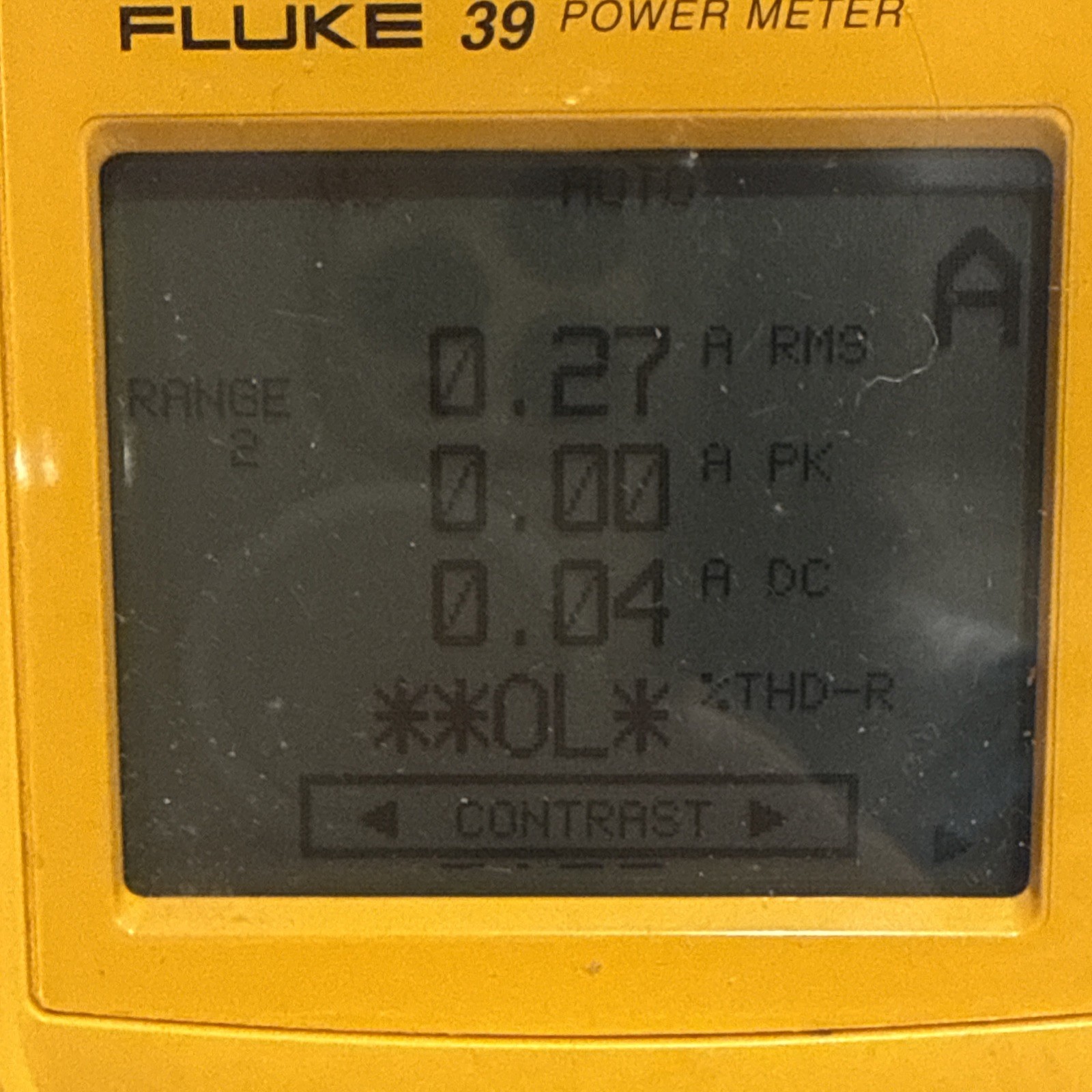 Fluke 39 Power Meter Harmonics Analyzer Powers On Untested No Leads Clamps