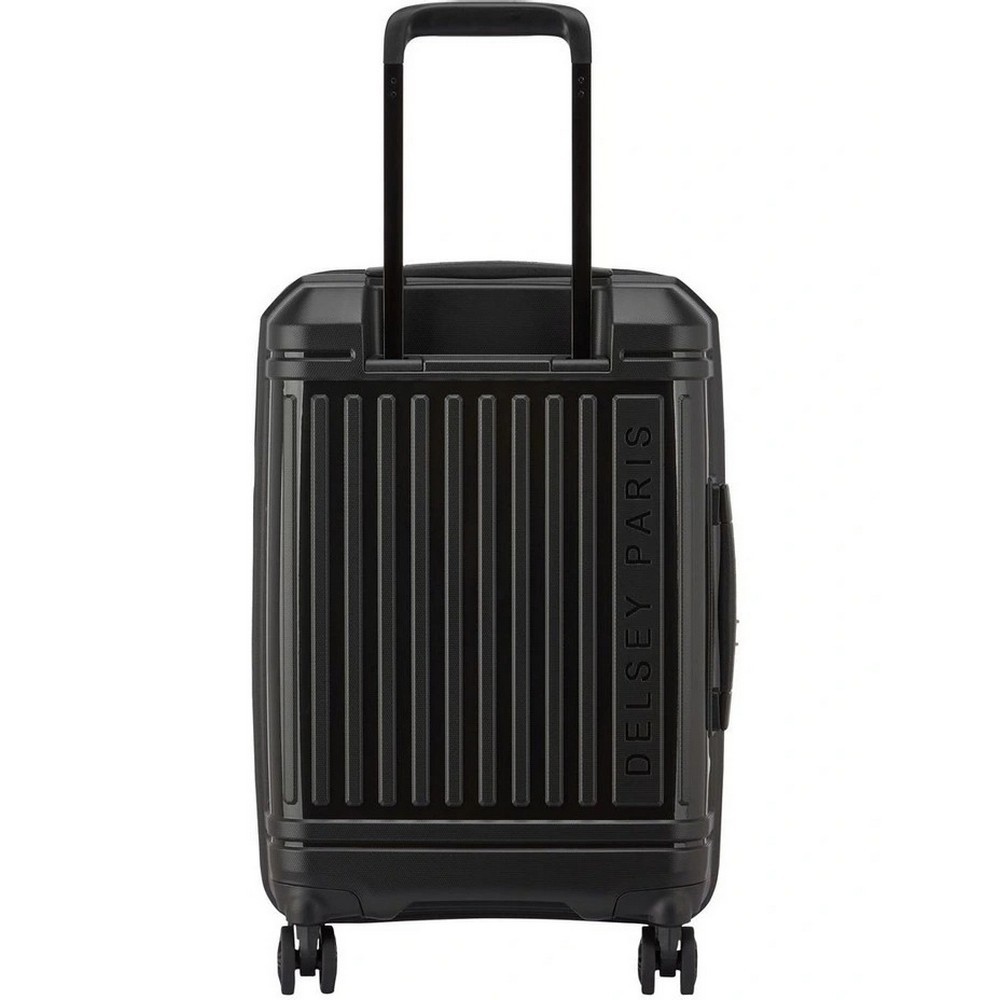 Delsey Lutece SE Lightweight Expandable Wheelaboard Spinner Case Black 55cm