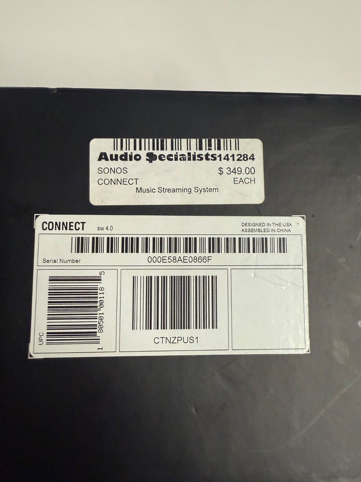 SONOS CONNECT WIRELESS HIFI SYSTEM