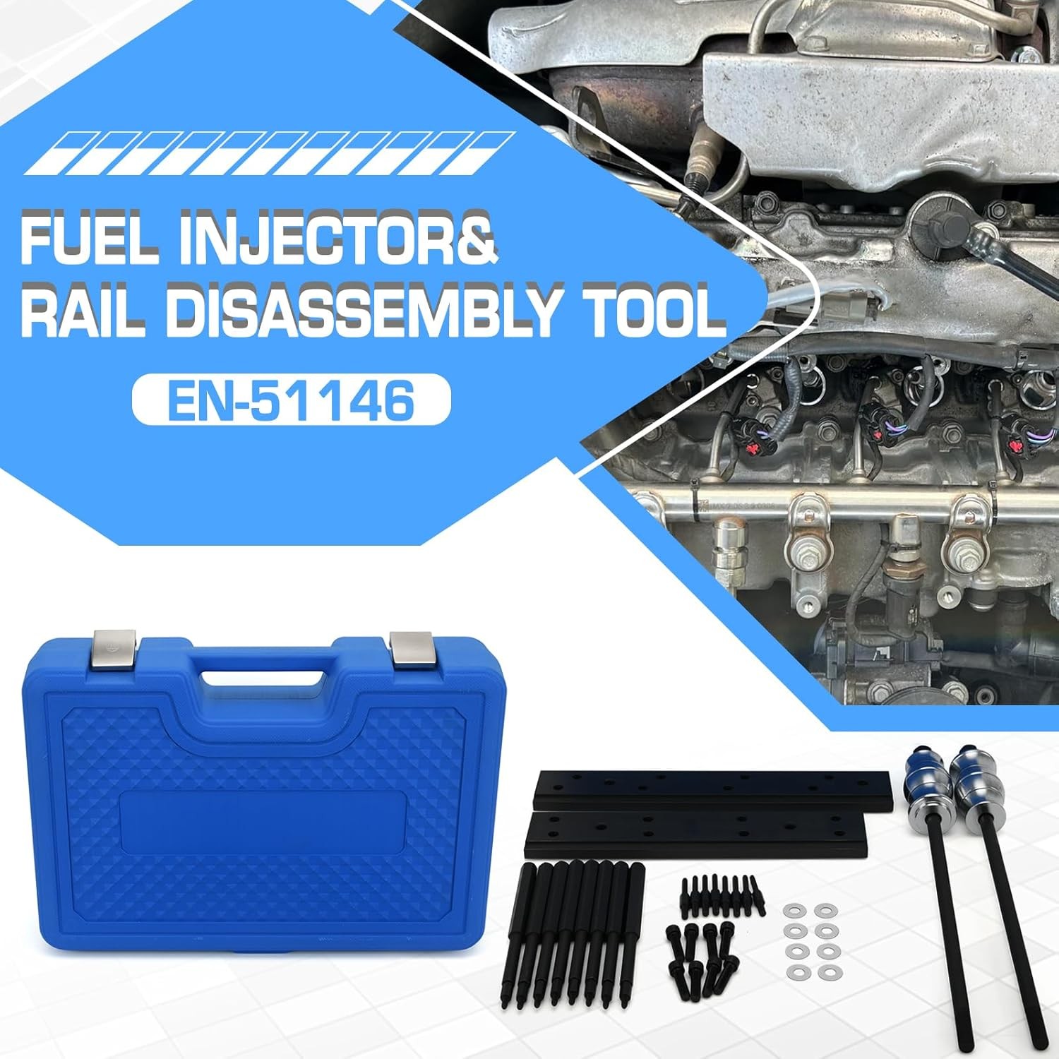 EN-51146 GM-51146 Fuel Injector Removal and Rail Assembly Replacer Master Tool