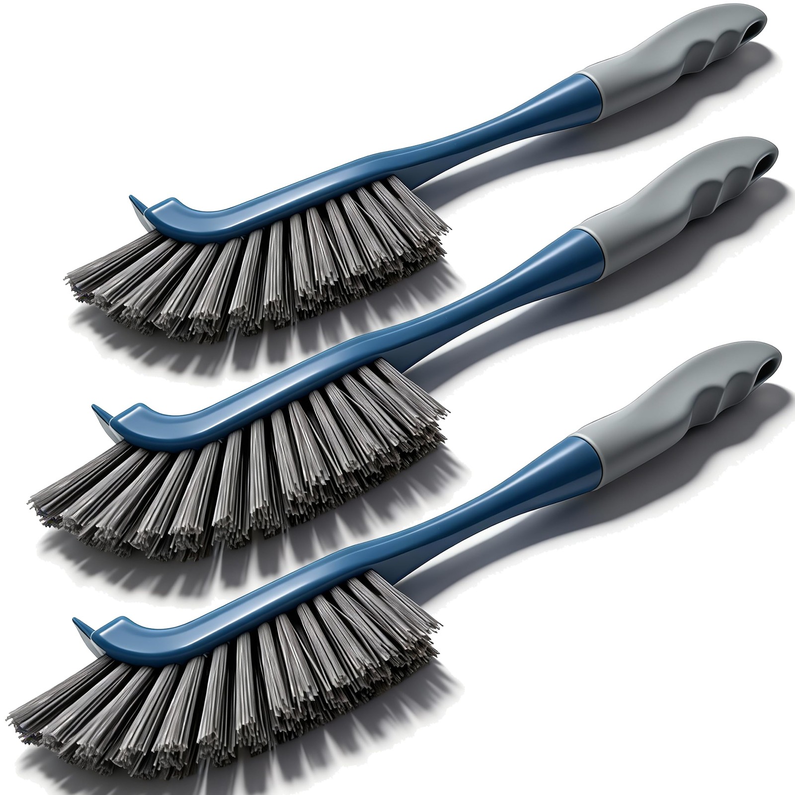 3 Pack Hard Bristle Scrub Brush Set, Cleaning Brush Designed for Cleaning Sho...