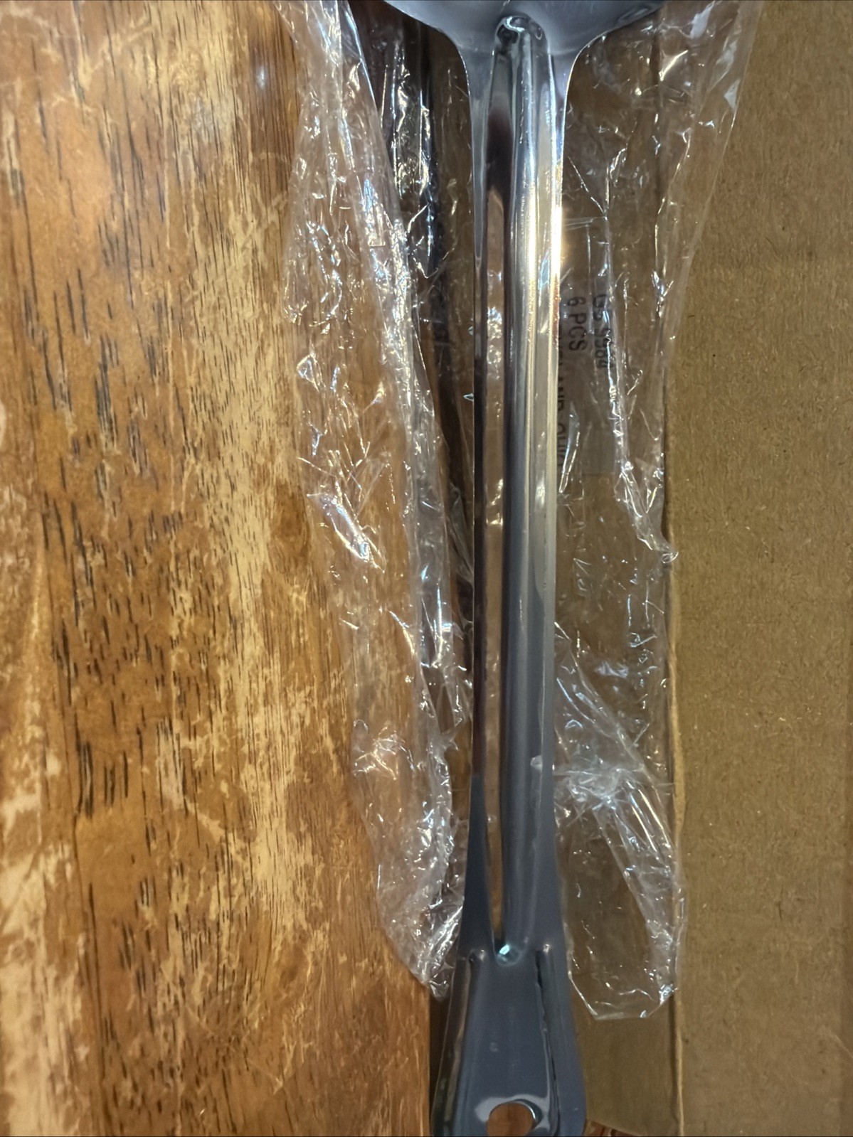 2 Piece Silver Serving Straining Spoons
