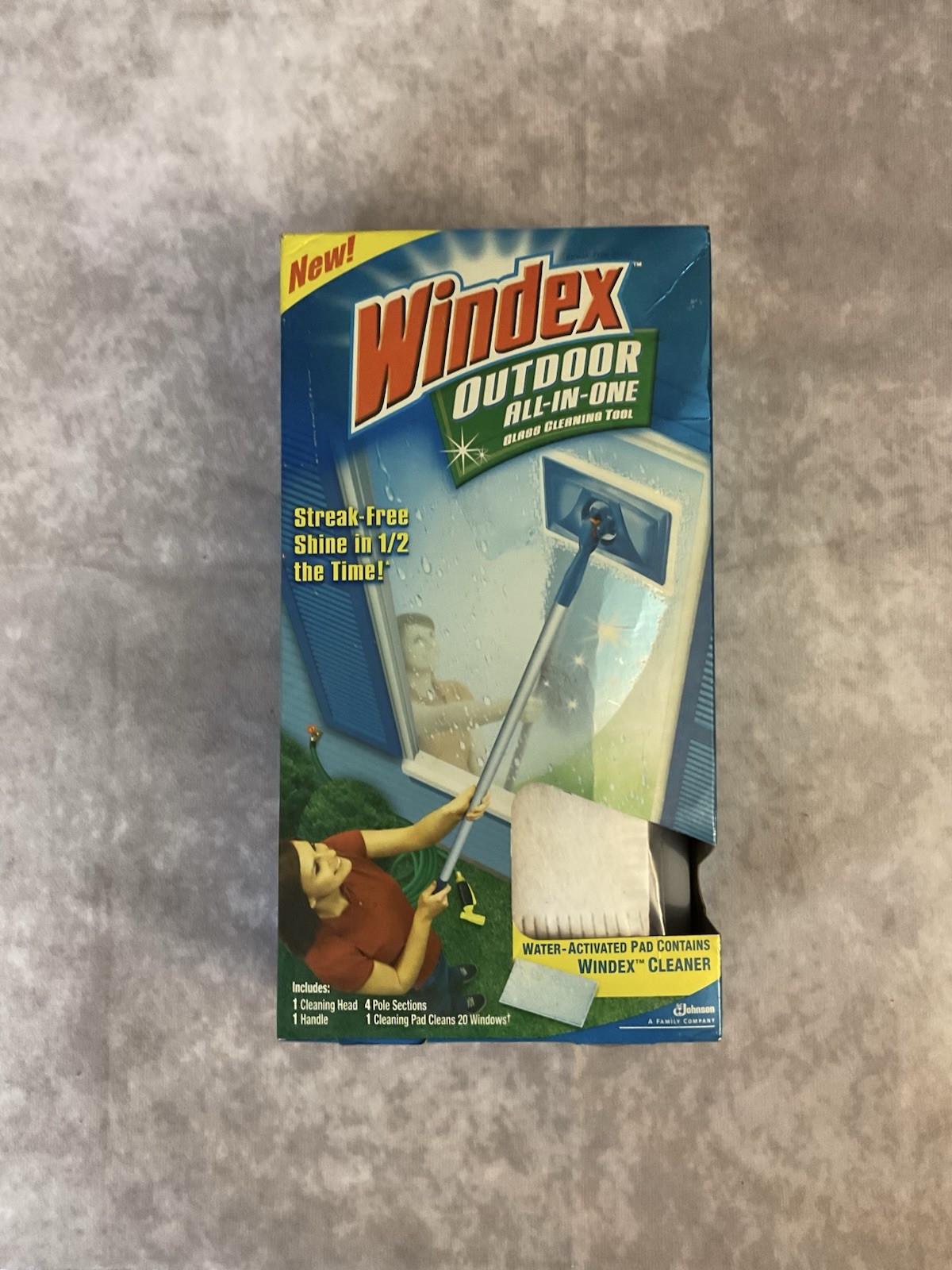WINDEX OUTDOOR ALL-IN-ONE GLASS CLEANING TOOL STARTER KIT DISCONTINUED
