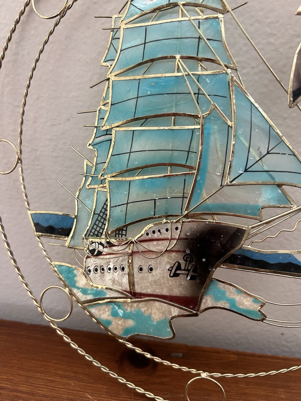 Metal Sail Boat Ship Sun Catcher