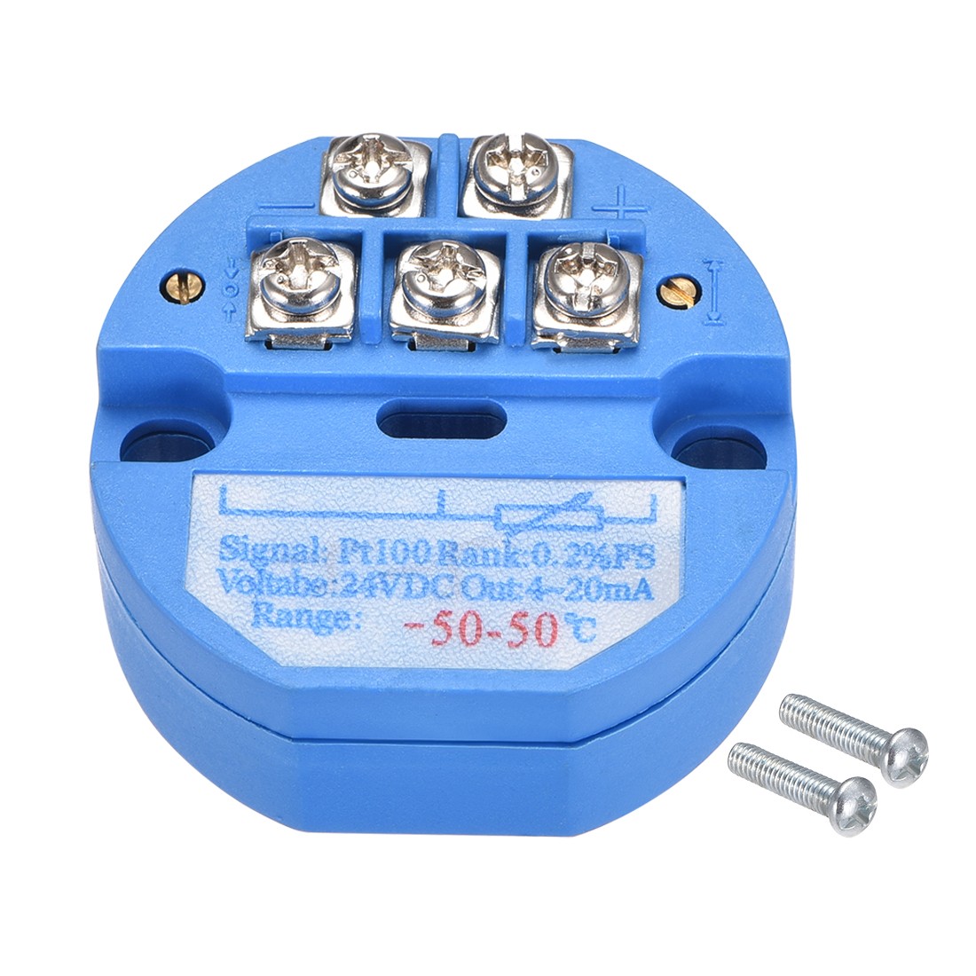 PT100 Temperature Sensor Transmitter 24V DC 4-20mA -50℃ to 50℃
