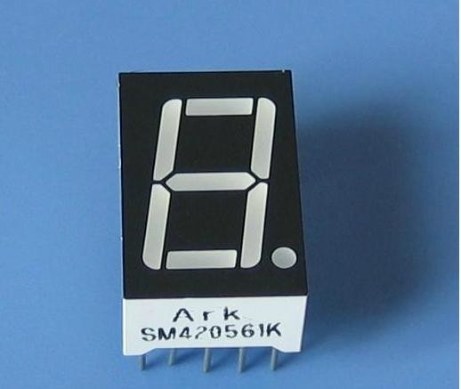 10pcs 1bit Common cathode Digital Tube 0.5 in. red LED