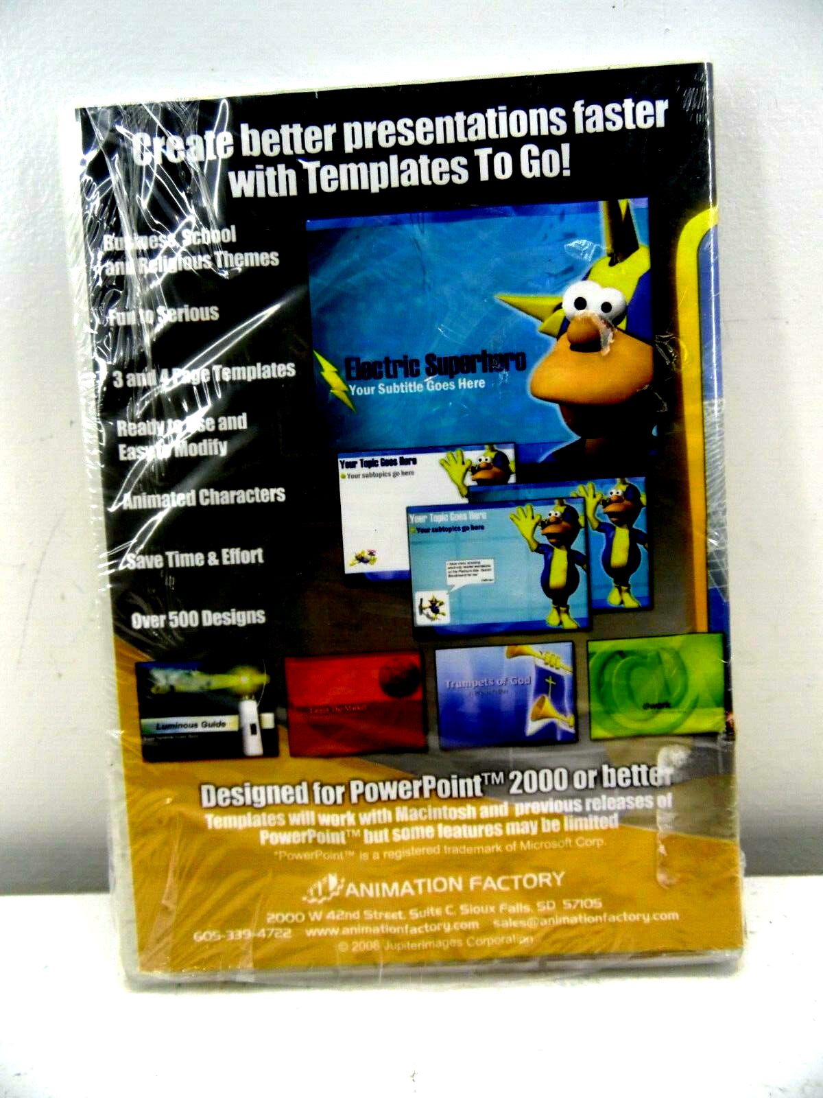 Animation Factory Templates(1149WC)PC,CD,Rom Windows / Macb468