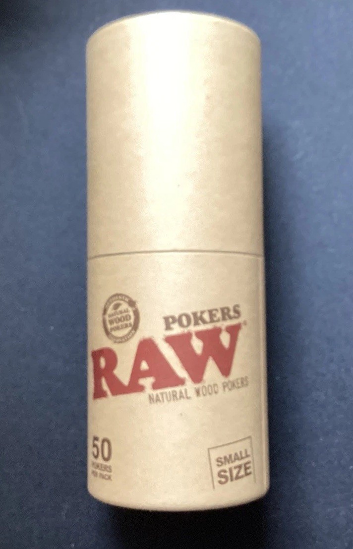 RAW Poker Natural Wood Small | 50 Pokers | FREE SHIPPING