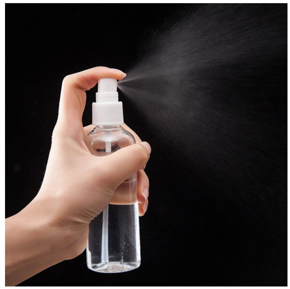 10 Pcs 100 mL/3.4 Oz Plastic Transparent Empty Multi Purpose Misty Spray Bottles