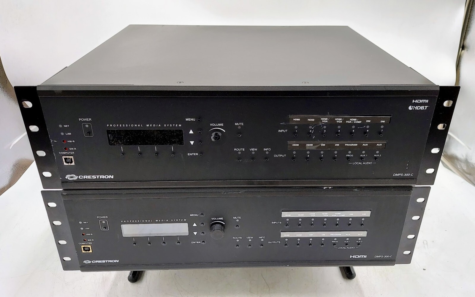 LOT OF 2 Crestron DMPS-300-C Professional Media System Some Cosmetic