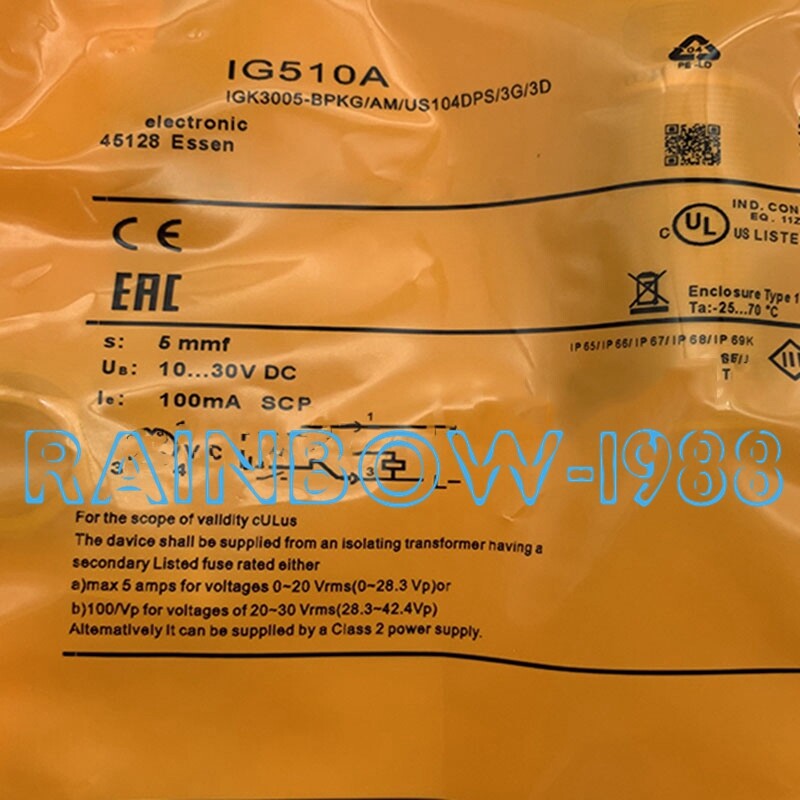 Replacement IFM Proximity switch IG510A sensor