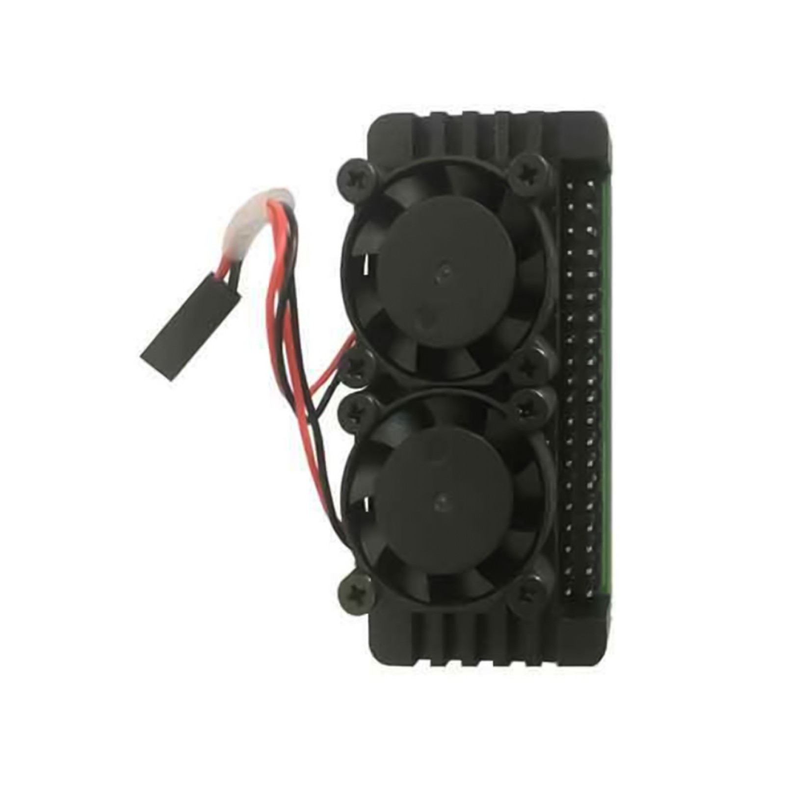 Aluminum Alloy Heatsink Case With Double Cooling Fans For Raspberry Pi Zero 2W
