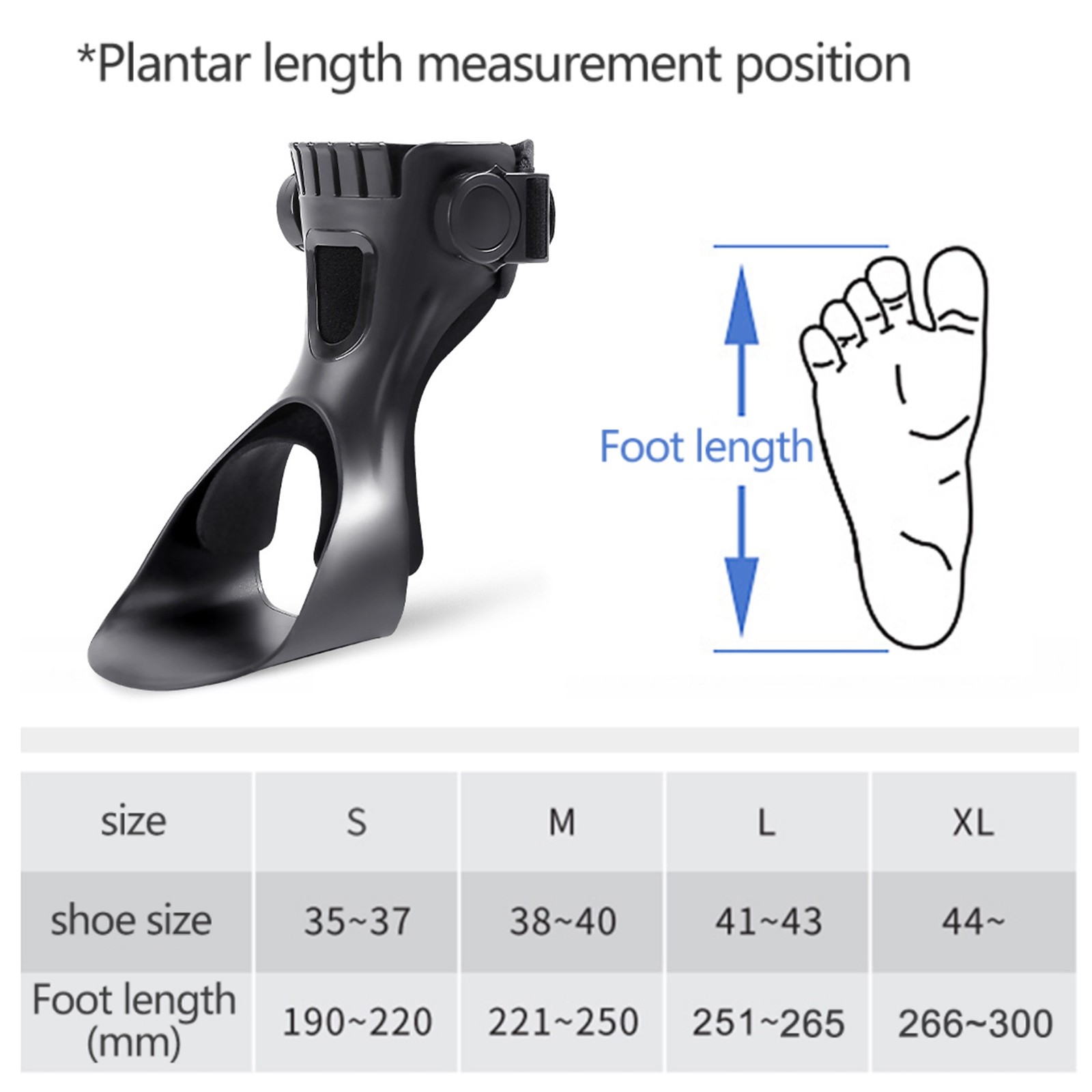 Drop Foot Brace Orthosis Ankle Support With Comfortable Inflatable Airbag