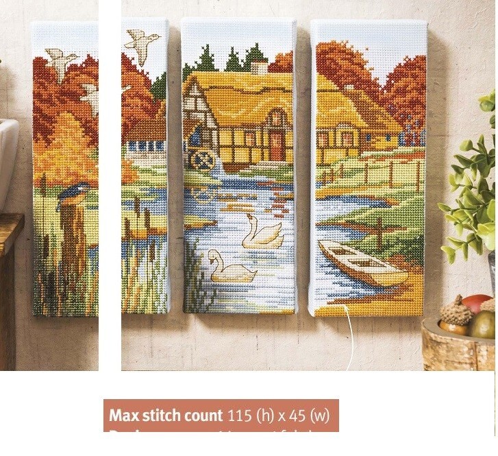 AUTUMN SCENE   CROSS STITCH PATTERN ONLY    EK - RPR
