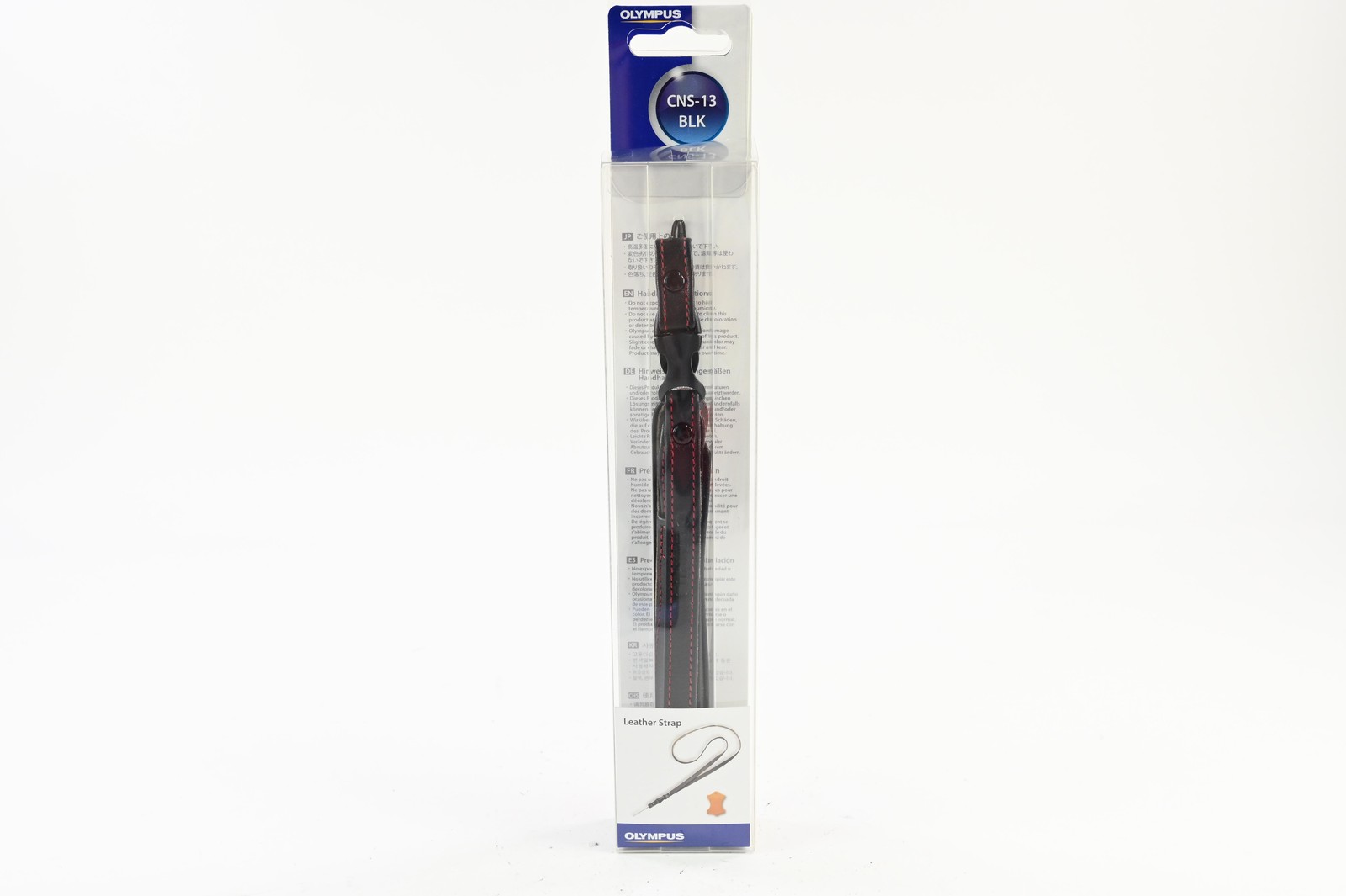Olympus CNS-13 Black Leather Neck Strap #G818