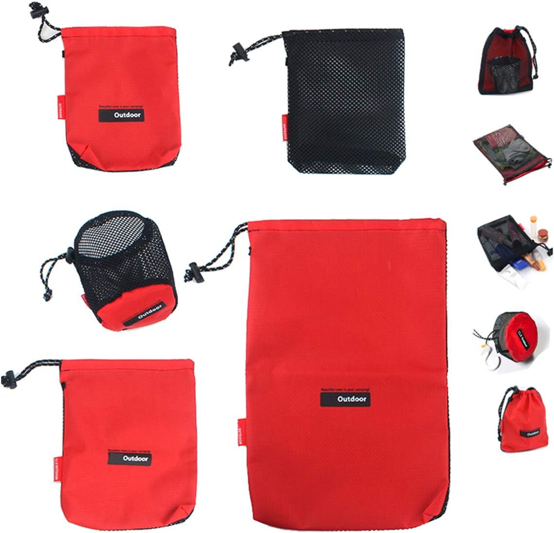 Drawstring Bags/Pouch/Ditty/Mesh-Stuff-Sack for Camping/Travel Cord/Bag - Storag