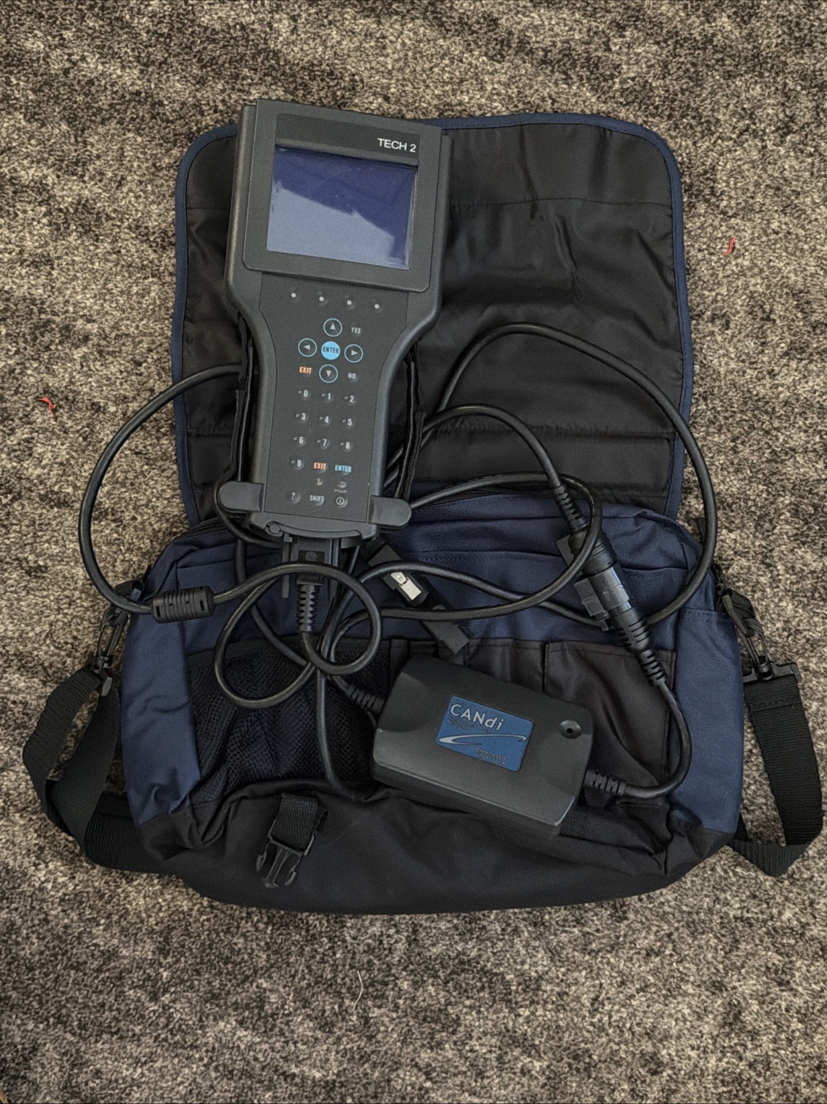 SAAB Blue Black Bag Carry Tech2 II Computer Candi Swedish Auto Car CASE ONLY