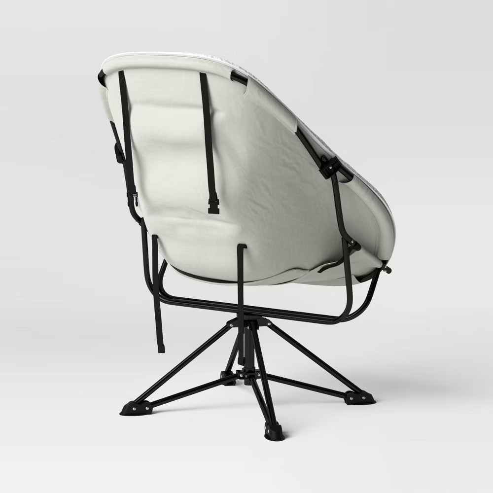 Padded Hex Swivel Chair Cream - Room Essentials