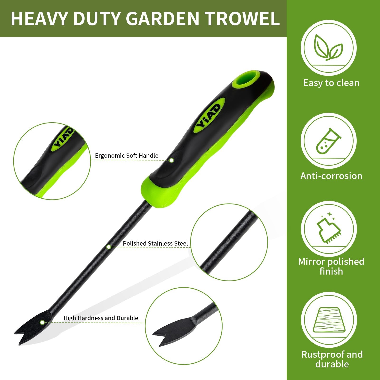 YIAD DRAGON HORSE Dandelion Weed Puller Tool, Tool with green