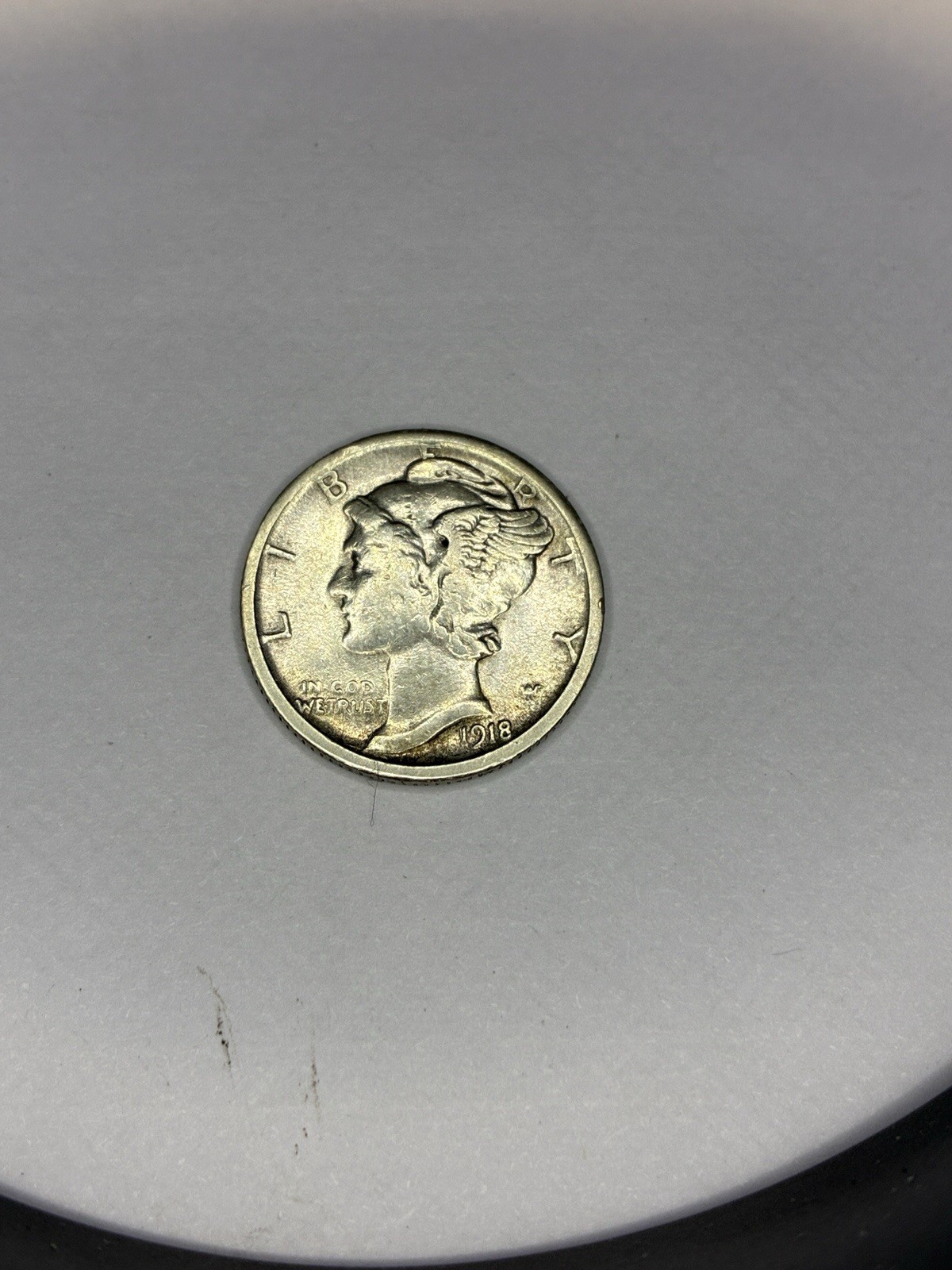 1918 S Mercury Dime Au #381