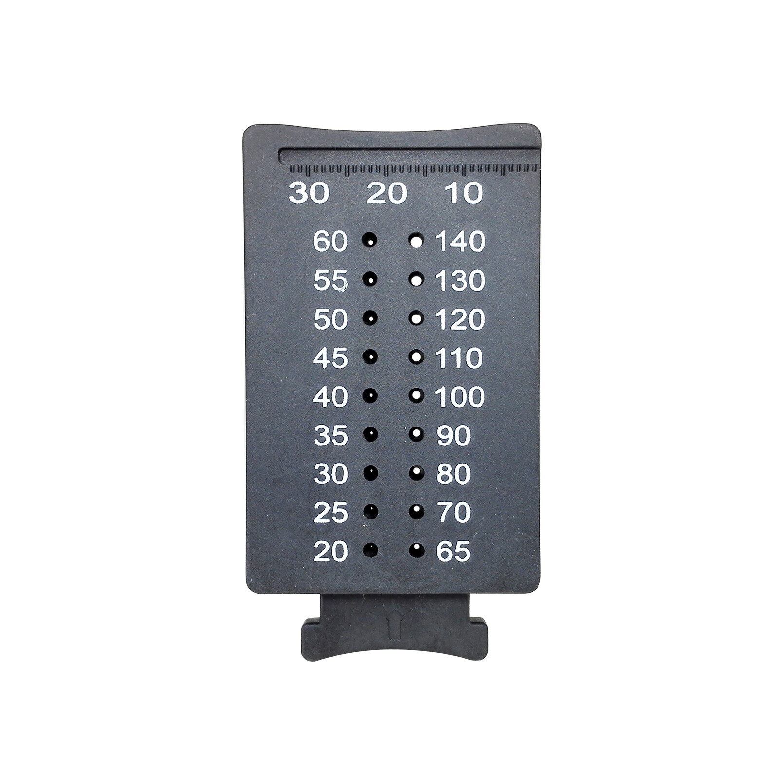 Dental Gutta Percha Points Gauge Cutter Endo Root Files Messurement Ruler Black