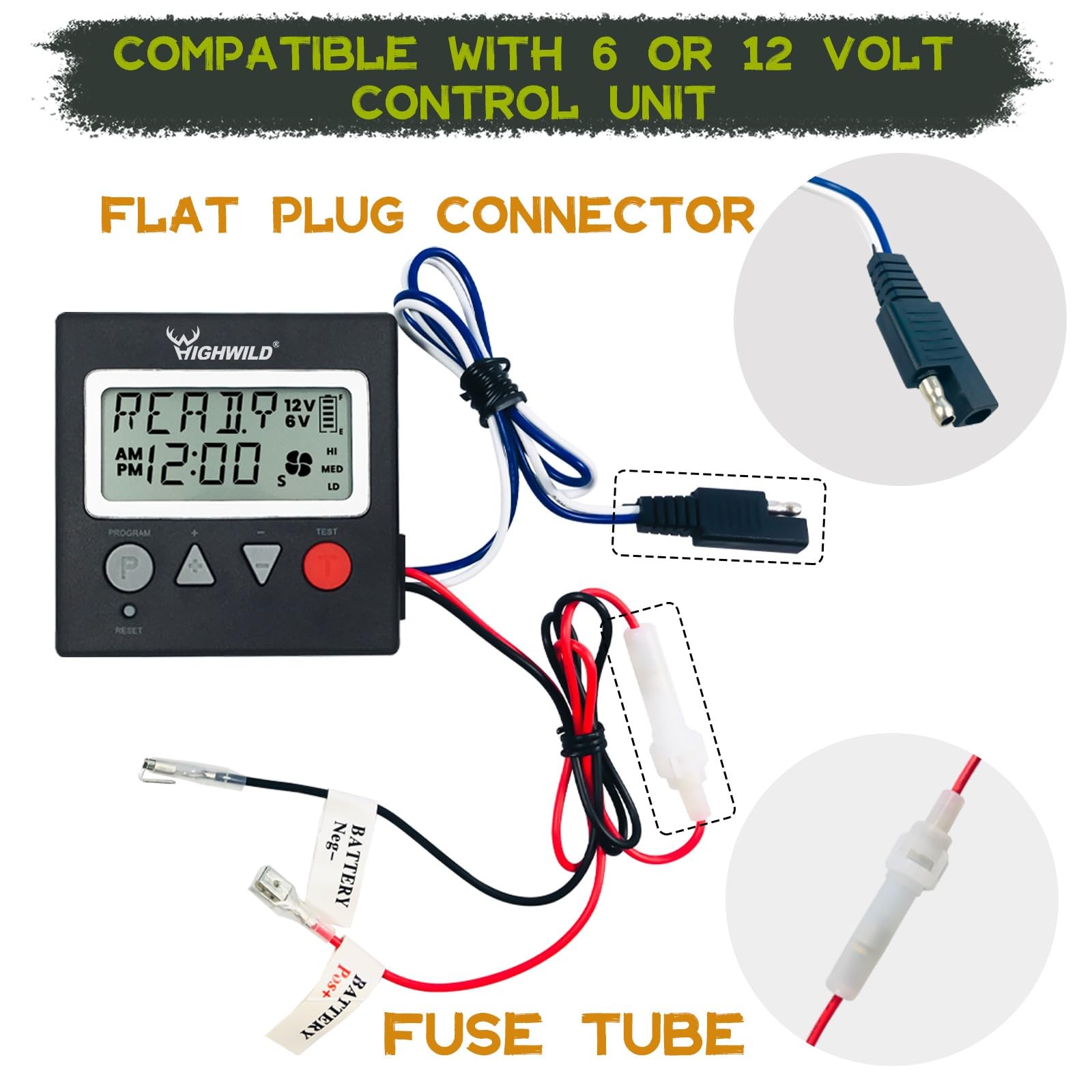 6V/12V Universal Game Feeder Digital Timer Replacement Control Unit Hunting