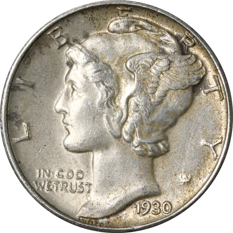 1930-P Mercury Dime - Split Bands