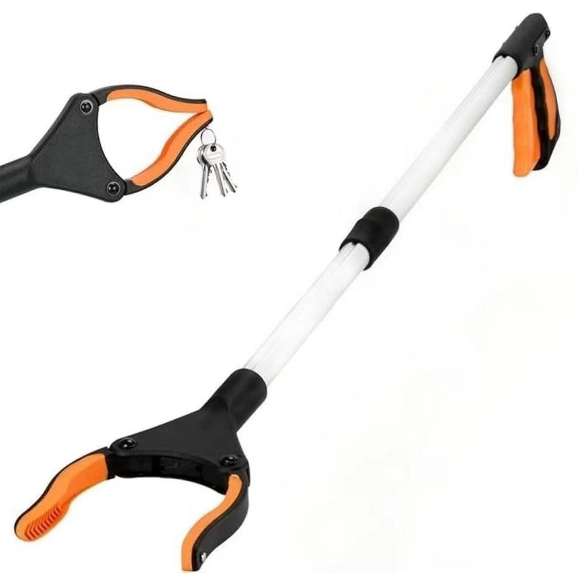 32" Grabber Reacher Tool, Lightweight Pickup Tool with Orange
