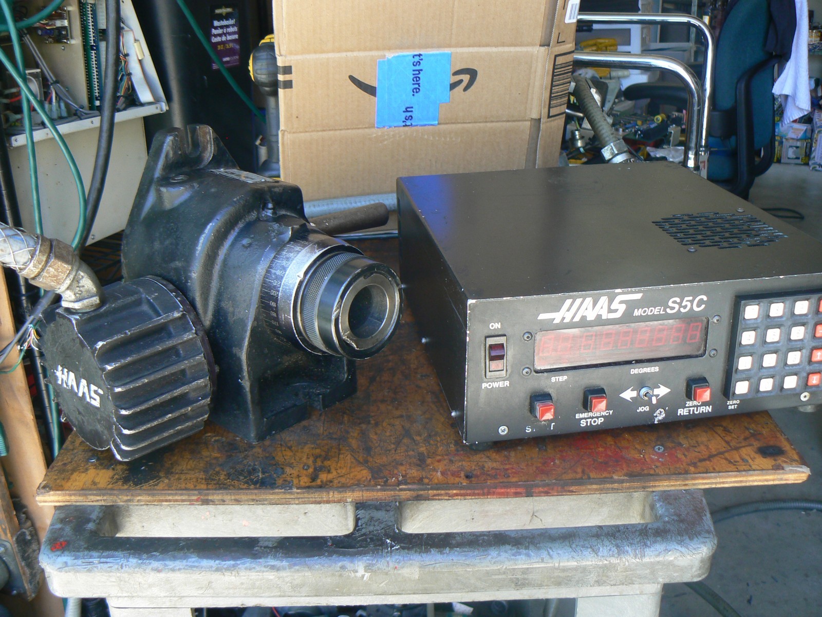 Haas 5C Programmable Indexern Manual Collet Closer, Controller 7 Pin Motor