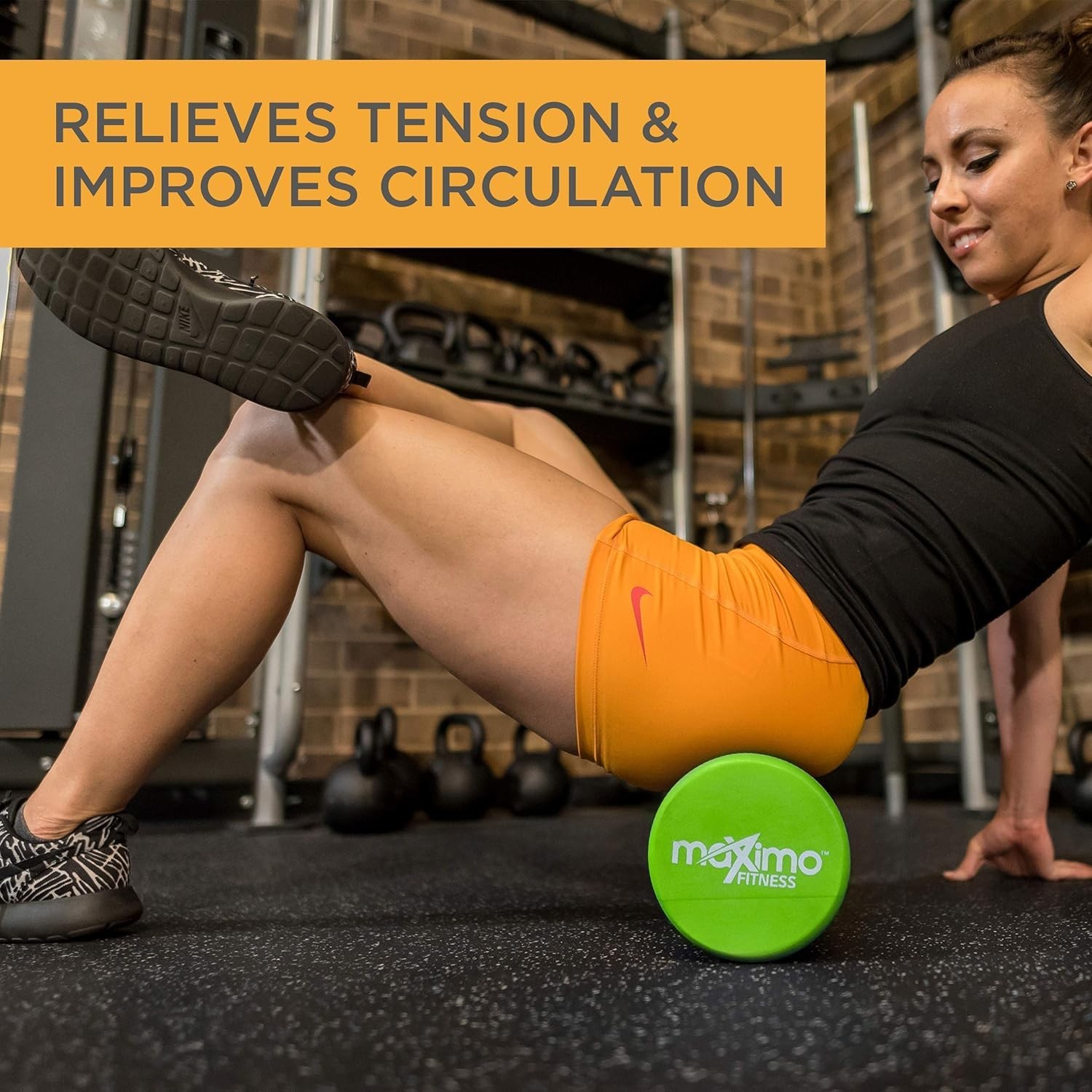 Green High Density Foam Roller for Trigger Point Therapy and Circulation Support