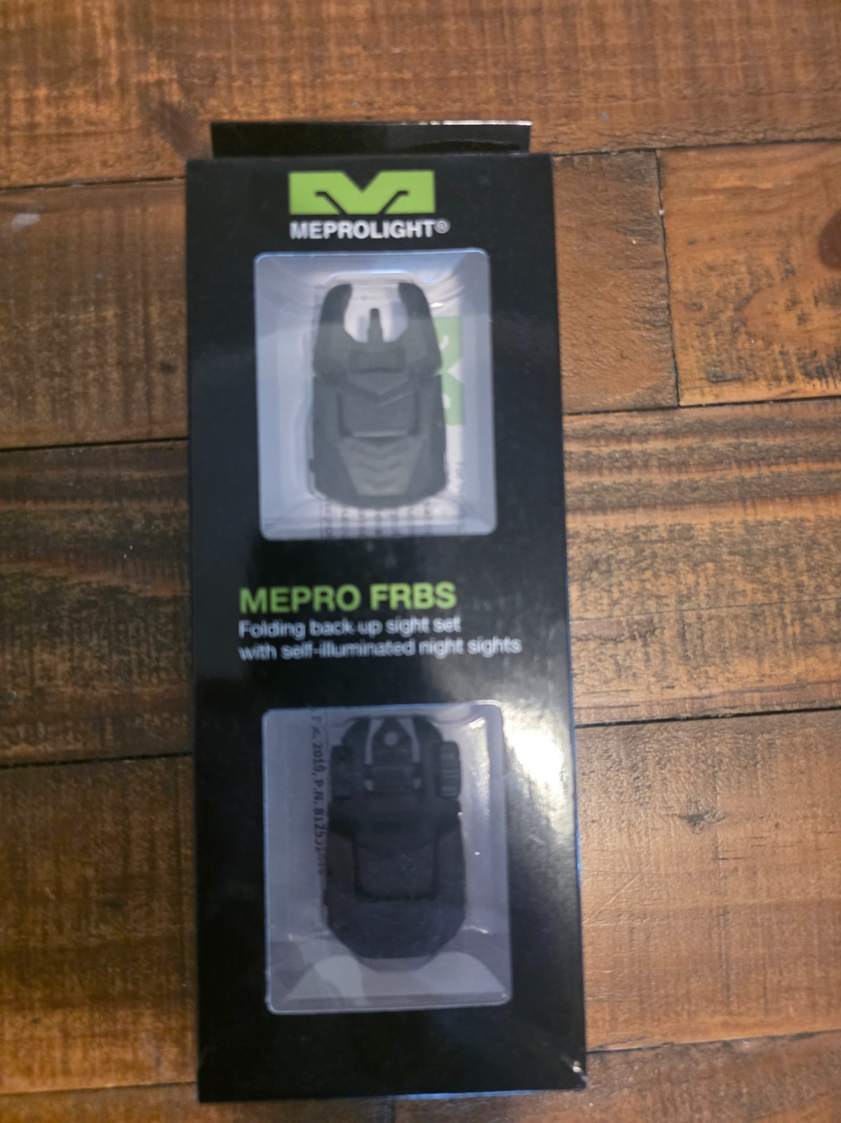 MEPRO FRBS Self-Illuminated Flip Backup Sights with Hyper-Bright Front Sight